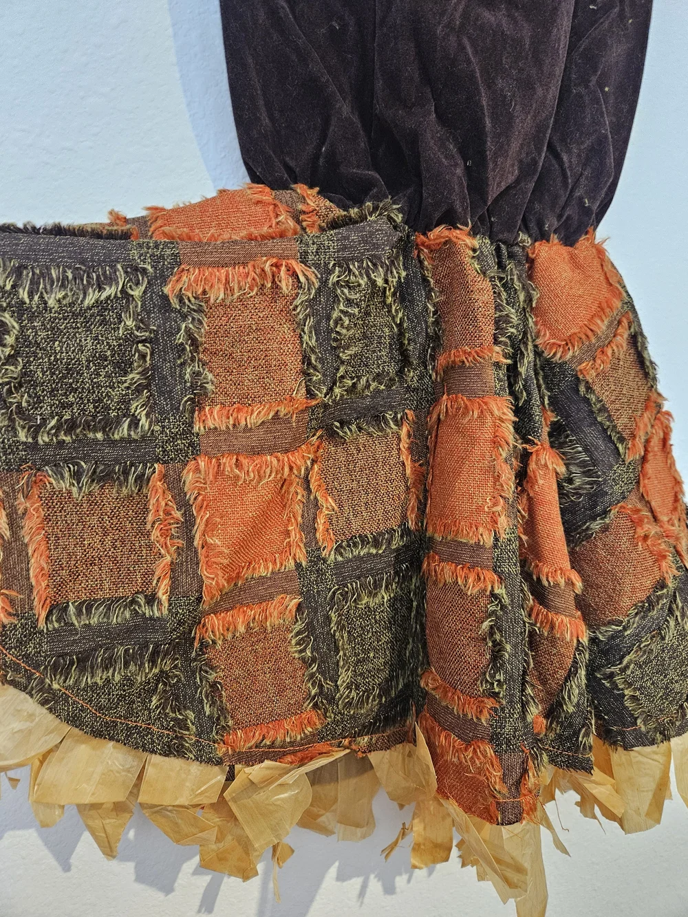 Lil' Scarecrow Kids' Orange & Brown Scarecrow Costume